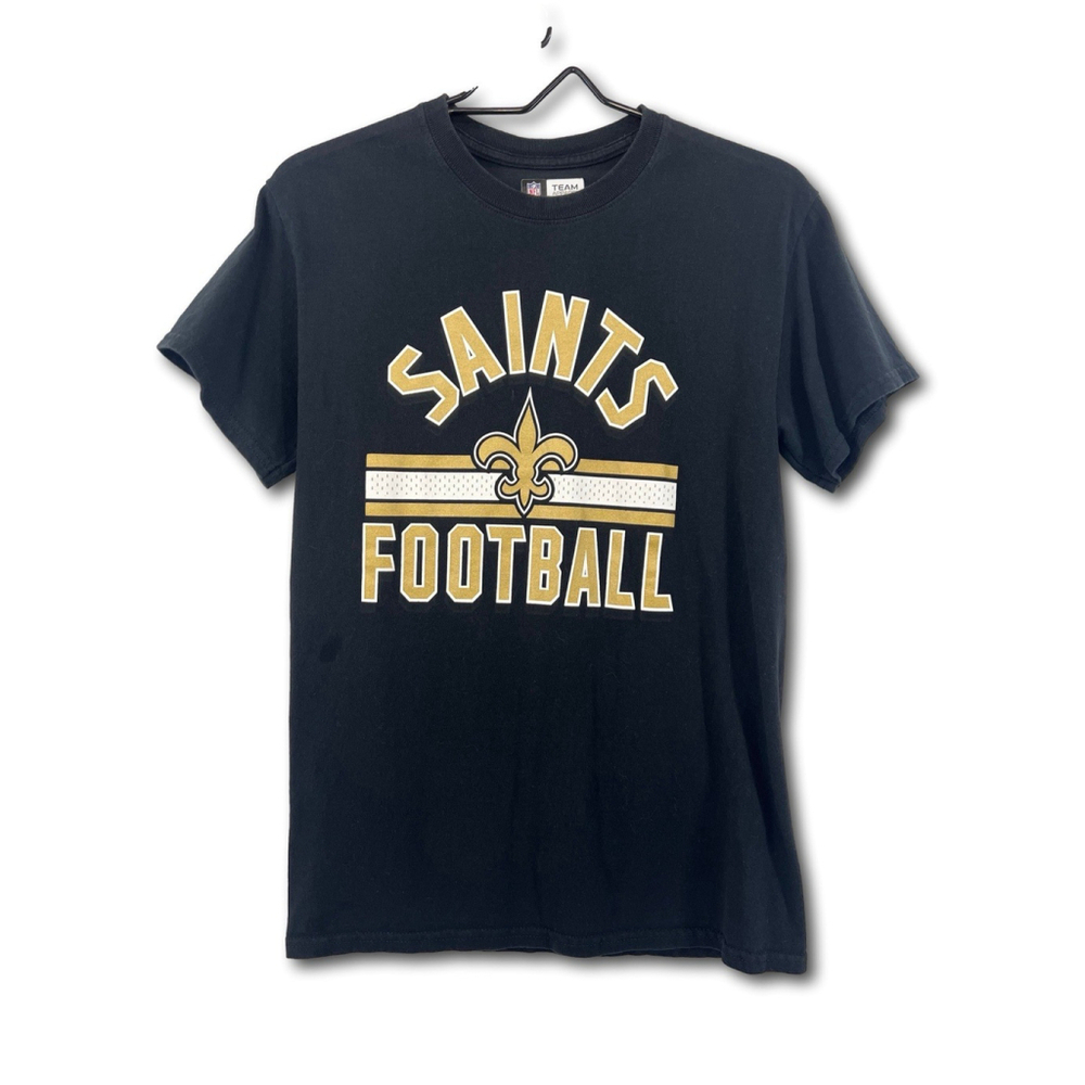 NFL Team Apparel New Orleans Saints Men’s Small Black/Gold Short Sleeve Shirt